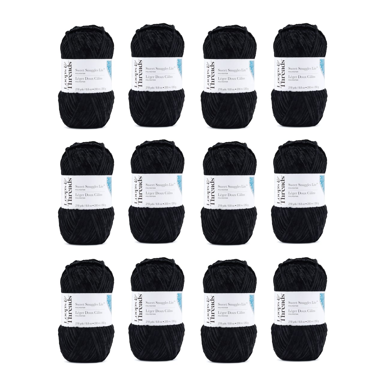 12 Pack: Sweet Snuggles™ Lite Yarn by Loops & Threads®